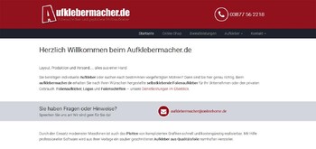 Responsive Webdesign - Homepage Aufklebermacher.de