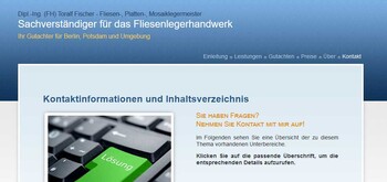 Firmenhomepage Bau-Sachverständiger