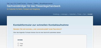 Firmenhomepage Bau-Sachverständiger