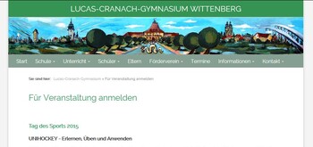 Anmeldeformular für eine Veranstaltung