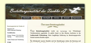 Firmenhomepage - Bestattungsinstitut der Tischler eG