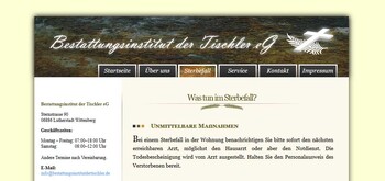 Firmenhomepage - Bestattungsinstitut der Tischler eG