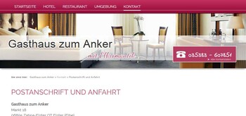 Kontakt und Google-Maps-Einbindung